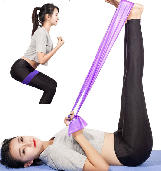 FlexAura: Resistance Flow Band – Multi-Length Yoga Strap for Strength, Stretch & Sculpting