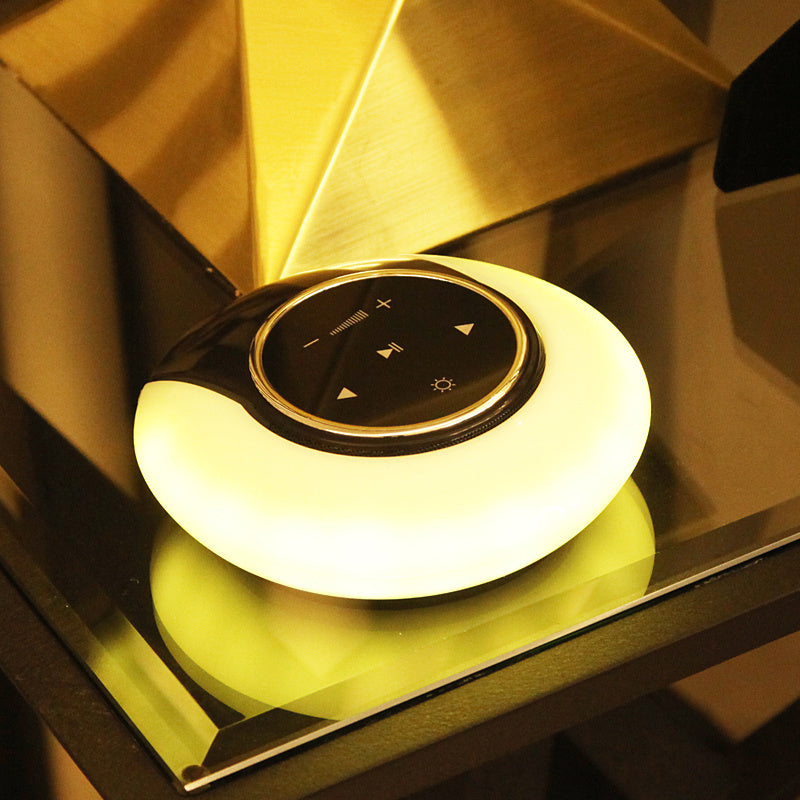 Radiance Echo: Sophisticated Night Light with Built-In Bluetooth Subwoofer Speaker & Touch Dimming