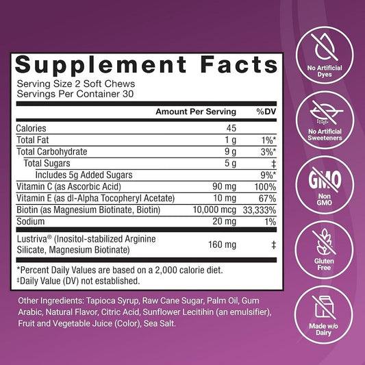 LumiD3: Sunshine Health Hair Gummies