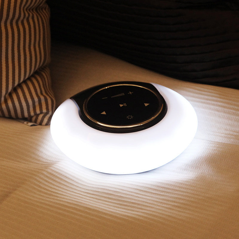 Radiance Echo: Sophisticated Night Light with Built-In Bluetooth Subwoofer Speaker & Touch Dimming