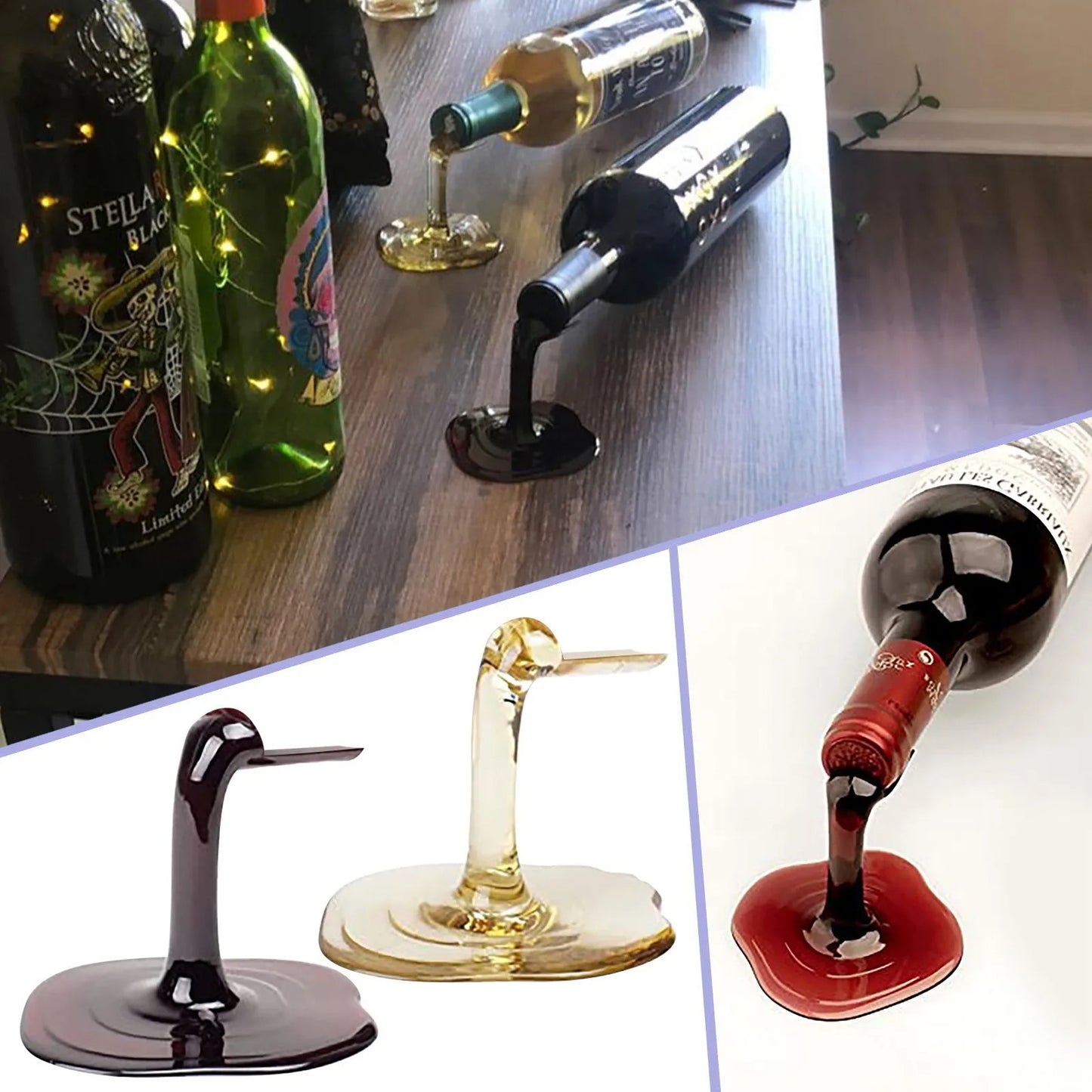 Artistic Wine Display for Home & Office