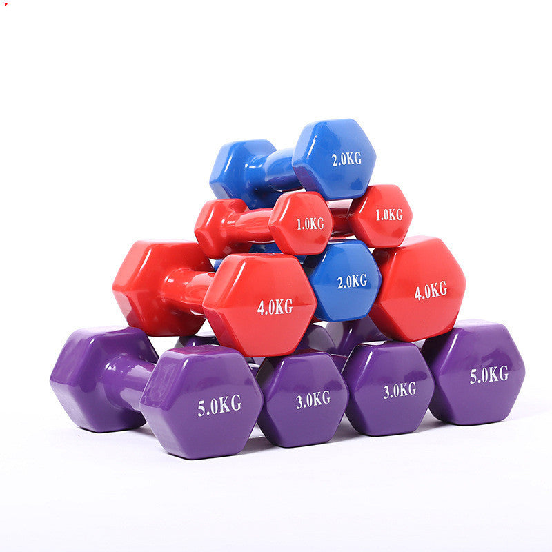 Colored Dumbbells for Full-Body Strength