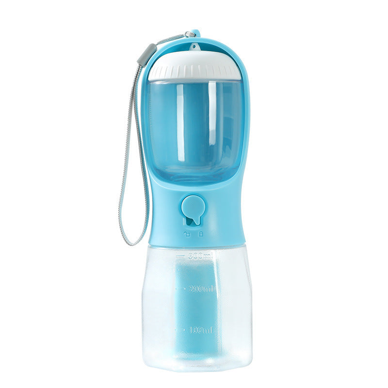HydroPaw - Portable 3-in-1 Pet Cup - 300ml Water, 100g Food & Waste Bag Compartment With Water Filter System