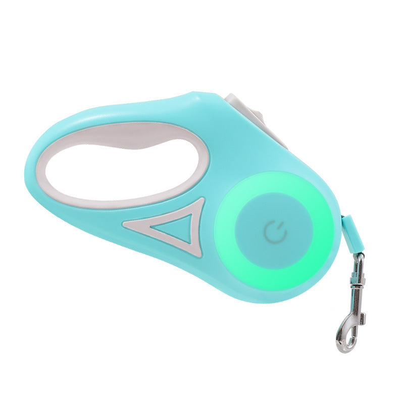 GlowGuide - Retractable Dog/Cat Leash With LED Handle & Built-In Spotlight