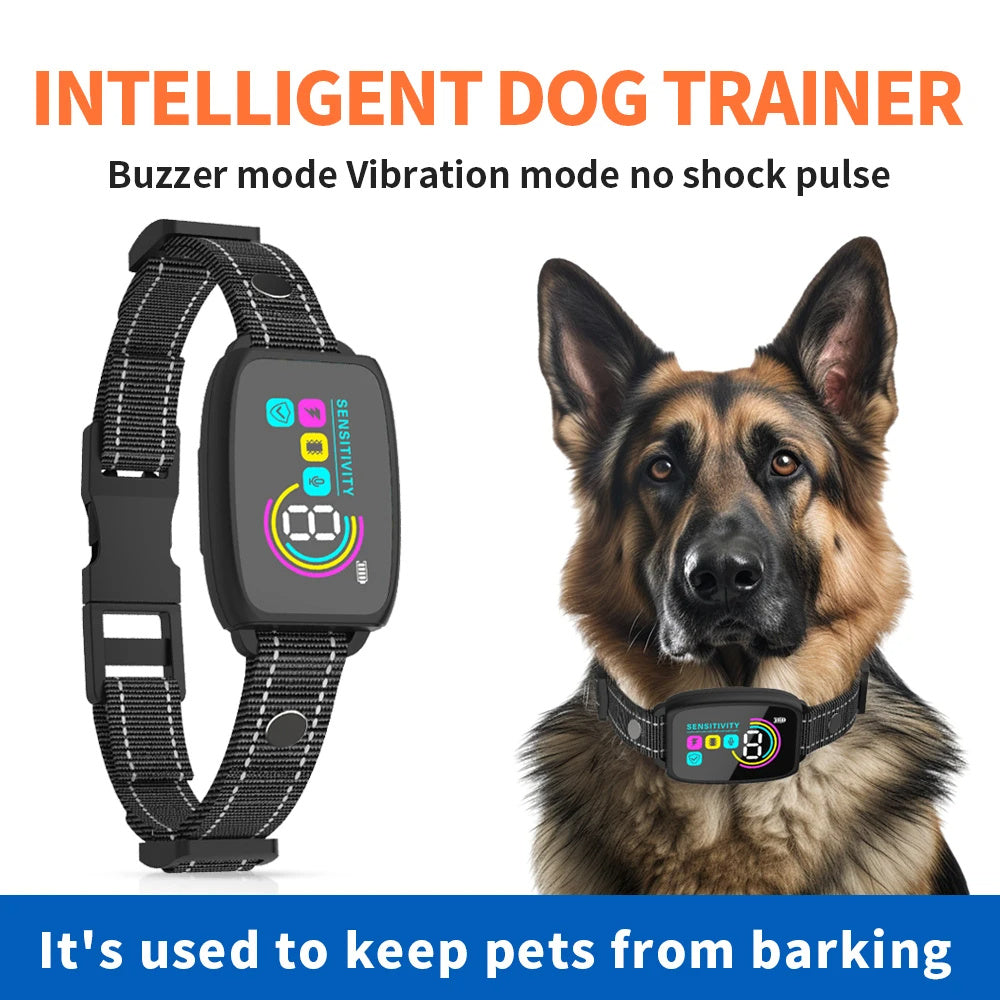 BarkStop Elite - Smart Anti-Bark Training Dog Collar - Rechargeable. Digital Display. Waterproof.