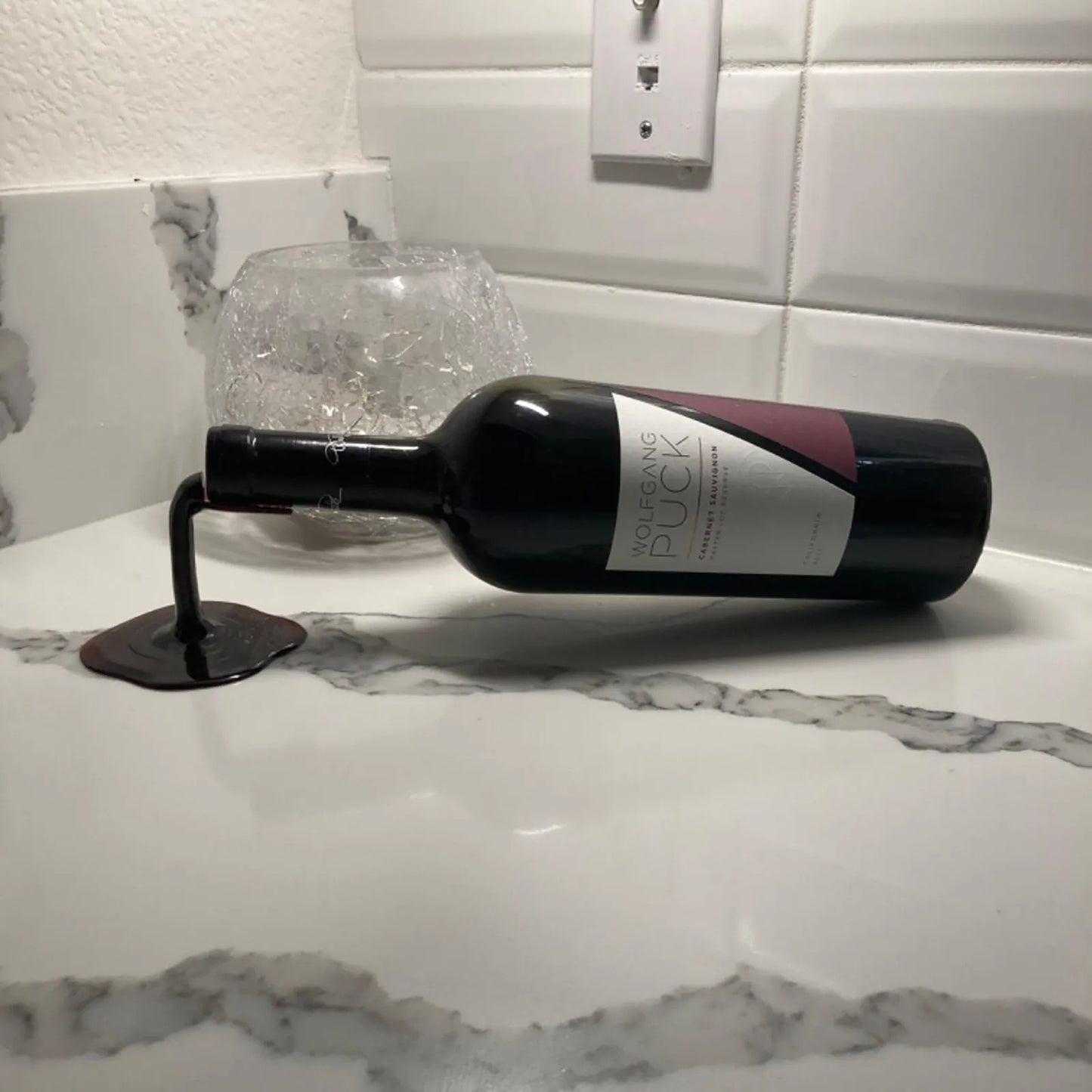 Artistic Wine Display for Home & Office