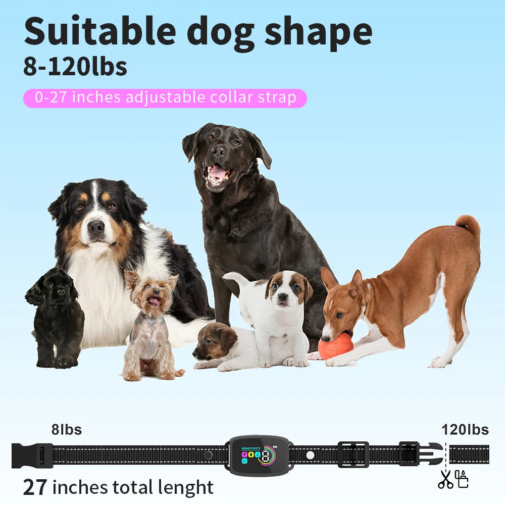 BarkStop Elite - Smart Anti-Bark Training Dog Collar - Rechargeable. Digital Display. Waterproof.
