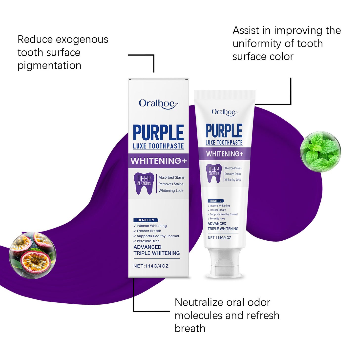 Daily Gentle Care Physical Color Mixing Purple Toothpaste