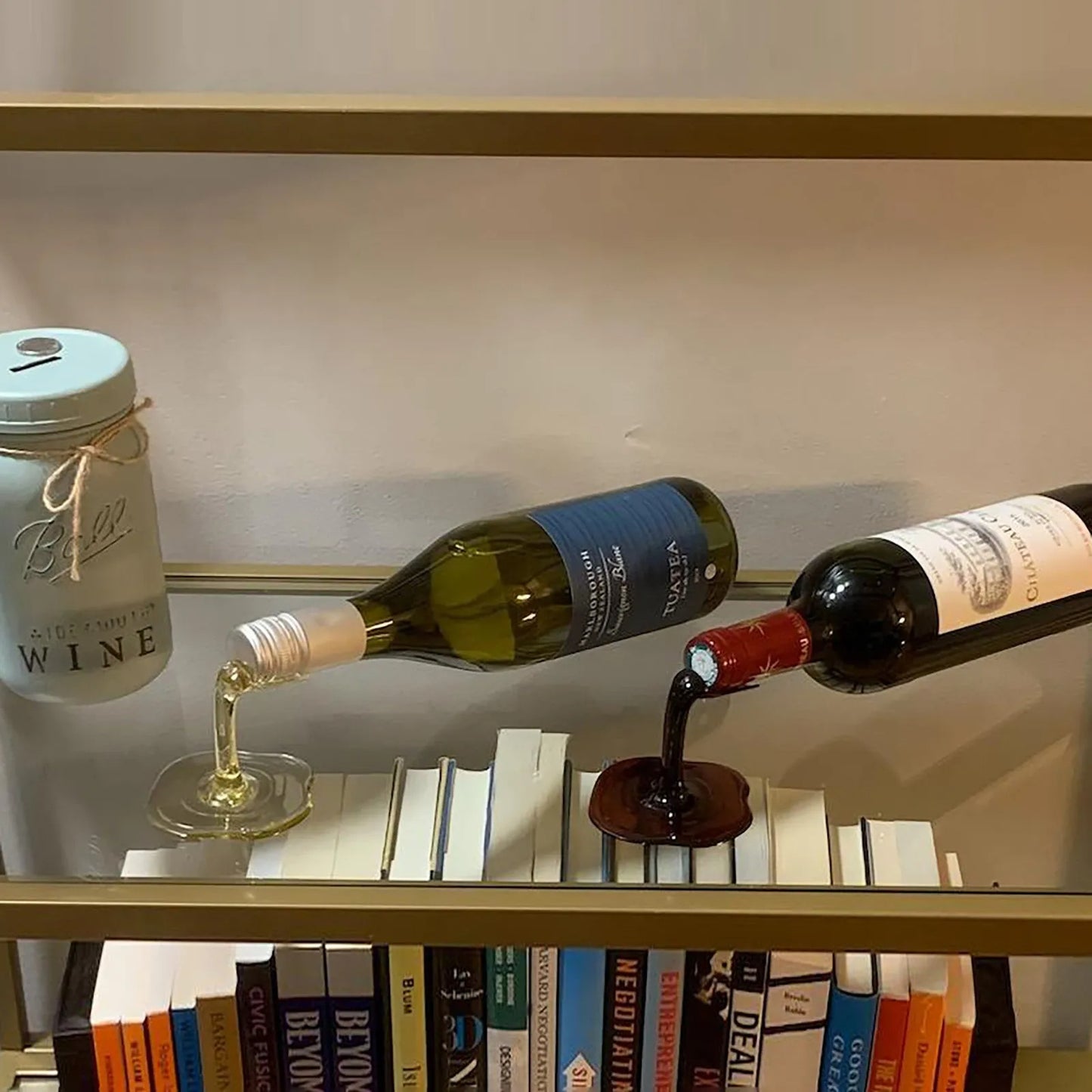 Artistic Wine Display for Home & Office