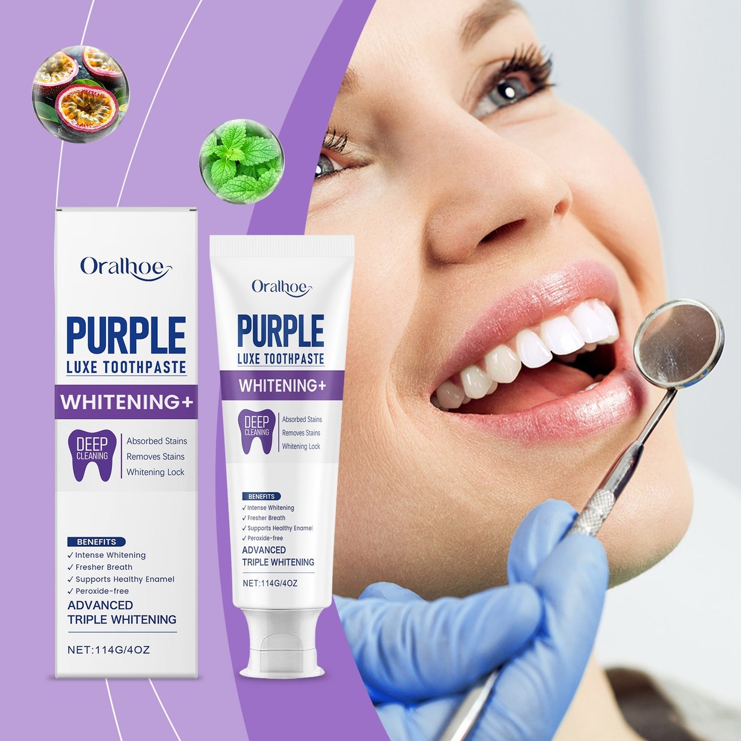 Daily Gentle Care Physical Color Mixing Purple Toothpaste